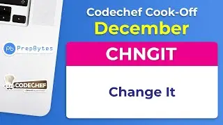 CodeChef December Cook-Off 2019 - CHNGIT - Change It - Competitive Programming