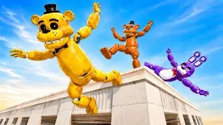 FNAF: Animatronics Ragdolls Jumps & Falls [GMOD] - Episode 15