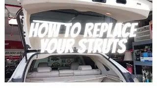 HOW TO REPLACE HOOD STRUTS ON A 2008 SERIES LEXUS RX350