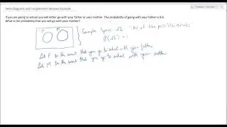 Venn Diagrams and Complements Worked Example