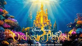 Peaceful Disney Symphony Playlist with Little Mermaid’s Kingdom 🏰 Soft Melodies for Stress Relief