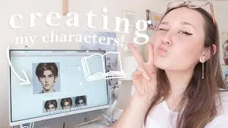 creating my book characters, design my novel's oc's with me! walk through in artbreeder // vlog