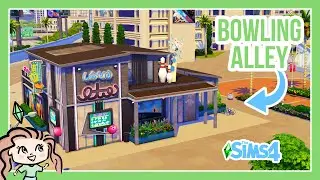 INDUSTRIAL BOWLING ALLEY! || THE SIMS 4 SPEED BUILD 🏡