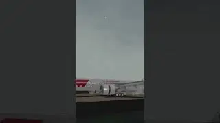 Мягчайшая посадка на 777 200ER Red wings.