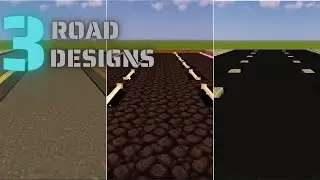 3 Road Designs In Minecraft