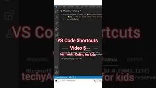 VS Code Shortcuts | Full screen shortcut in VScode | Shortcuts video 5 #shorts