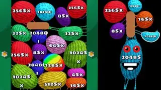 BLOB MERGE 3D - Walkthrough Gameplay (Reach 1024 SX , 2048SX) 