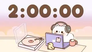 2 Hour Timer 🐱 2 Hr Study Timer for Classroom Focus