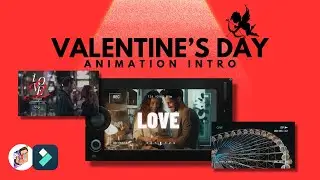 Valentine's Day Special❤️Animation Intro in Filmora 13 - Bingeo