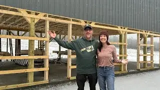 We're BUILDING It BackWards On PURPOSE | Building Our OFF GRID Barn in the WOODS