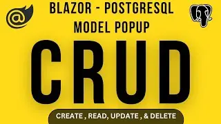CRUD Blazor PostgreSQL Connection pgAdmin