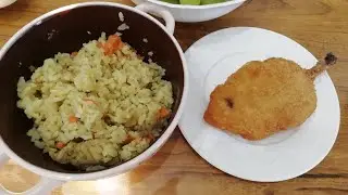 АСМР ИТИНГ 😋 КОТЛЕТА ПО-КРЫМСКИ И ПЛОВ 🍚