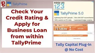 Check Your Credit Rating & Apply for Biz Loan from within TallyPrime