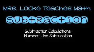Open Number Line Subtraction