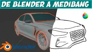 COMO DIBUJAR en Medibang usando objetos de Blender