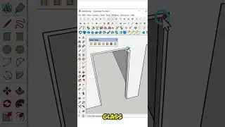 How to make Door in SketchUp | SketchUp plugin | #shorts #shortsfeed #sketchup
