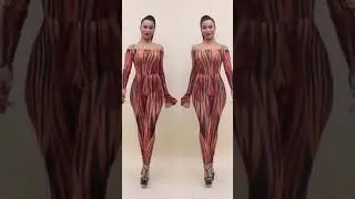 New | Ray Carvalho sexy dress girlmerry try on haul | jumpsuit with zip up short jacket stretch two
