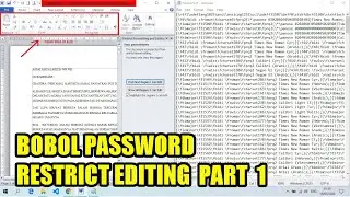 Cara membuka file word yang terkunci oleh fitur restrict editing