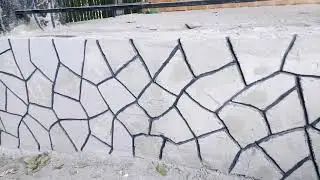 Как сделать на фасаде подобие плитки