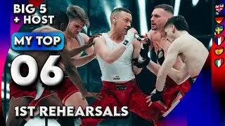 Eurovision 2024 - BIG 5 + Host | My Top 6 (1st Rehearsals)