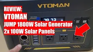 REVIEW: VTOMAN JUMP 1800W Solar Generator with 2 x 100W Panels