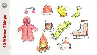 Very needed Winter season things drawing idea  how to draw step by step  draw step by step
