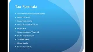 Tax Formula Video Lecture