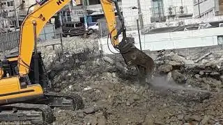 Sorting rebars from concrete lump and making a steel balls