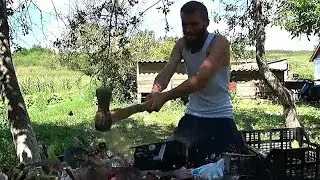 Cooking of a Viking Living in the Steppe 🔥 An Evil Chef Prepares a Salad 3000