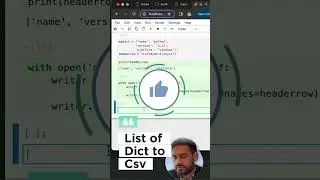Save the Dict to a CSV File Using PYTHON in A Few Seconds #python #coding #pythonprogramming