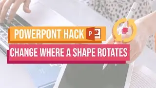 HOW TO ADJUST ROTATION POWERPOINT FAST  | how to move shape rotation point ppt | ppt rotation help