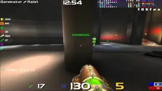 Quake Live - 3x rail using pillar at Siberia