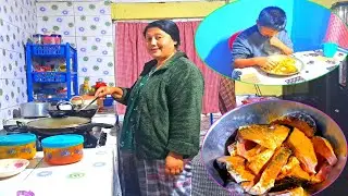 माछा सित आजको खाना Fresh Fish Dinner