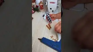 #065 Faço e vendo tudo Casinha Aplicação e Canela Enfeite de Natal costura fácil passo a passo