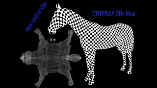 3DS MAX UNWRAPPING HORSE , UV MAPPING UNWRAPPING UVs Animals 