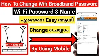 How To Change Wifi Broadband Password