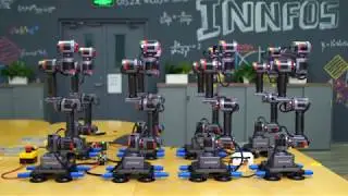 GLUON--Robotic arm synchronized group dancing