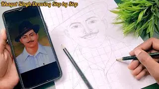 How to Draw Bhagat Singh Step by Step ll Independence Day 🇮🇳 Drawing..