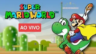 Salvamos a princesa? - Super Mario World (SNES - 1990) - Gameplay Ao Vivo em Português.