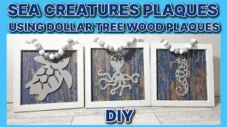SEA CREATURES PLAQUES DIY