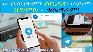 የድምጽ ና የቪዲዮ መልክት በቴሌግራም|Telegram video message|how to send video messages on telegram|Telegram Tips