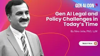 Dr Pavan Duggal - Gen AI Legal and Policy Challenges in Today's Time