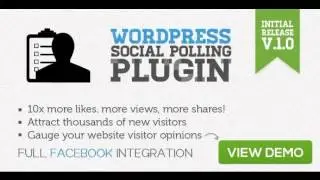 Preview WordPress Social Polling Plugin