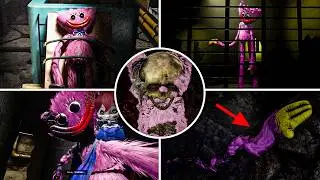 Poppy Playtime: Chapter 1-4 - All Kissy Missy Scenes (What happened to KISSY MISSY?)