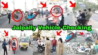#Jalpally Vehicles Checking #Hungama 2 Bike 1 Chetak #Farar 2 Wheeler Bike 4 Car #Sezied Tv31news