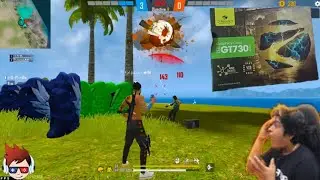 playing free fire with 730 graphics card free fire bachmark. 😘😘