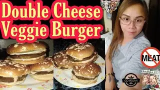 Let's Prepare a Healthy Veggie Burger | Double Vegan Cheese  Burger