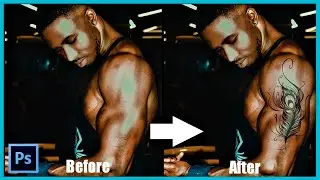 Photoshop Tutorial || How to Edit your Photos with Tattos || Photo manipulation in Photoshop cc