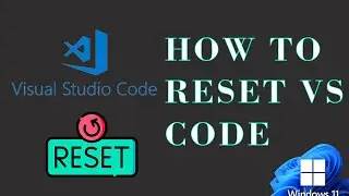 How To Reset VS Code | Intellij | Window 11