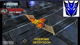 [*/\*] Transformers Earth Wars - Unlock Decepticon DIVEBOMB (3 STAR) and Gameplay